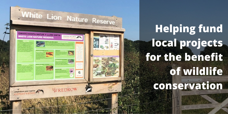 White Lion nature reserve information board